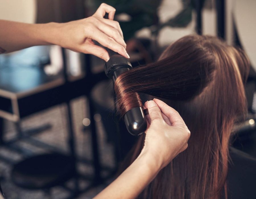 Frisørdetalje fra Salon Hårkunst